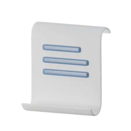 Document  3D Icon