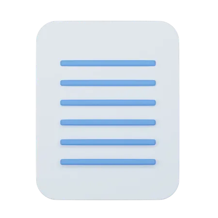 Document  3D Icon