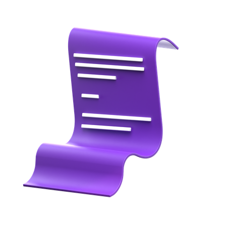 Document  3D Icon