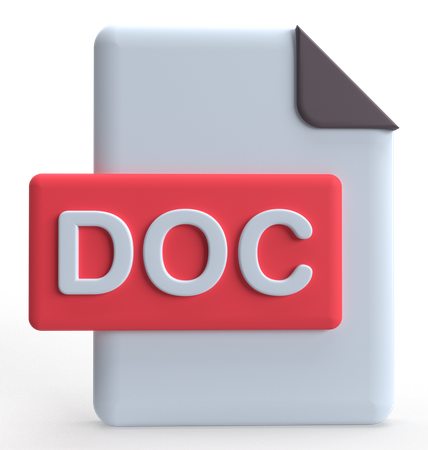 Document  3D Icon