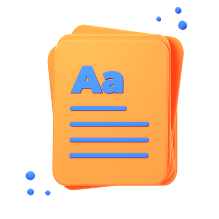 Document  3D Icon