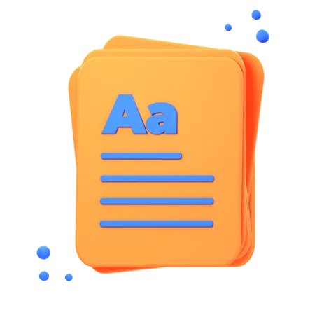 Document  3D Icon