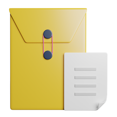 Document  3D Icon