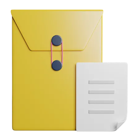 Document  3D Icon