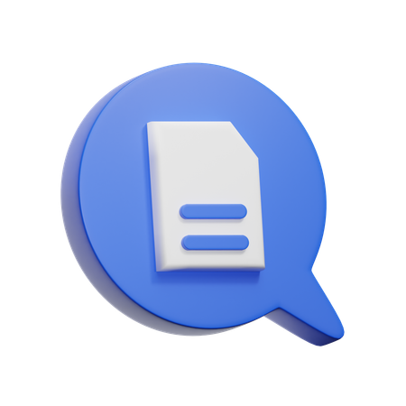 Document  3D Icon