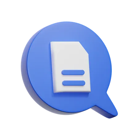 Document  3D Icon