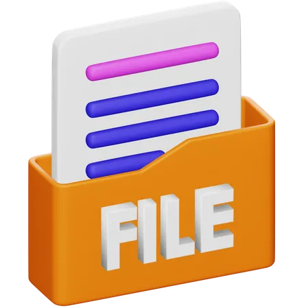 Document  3D Icon