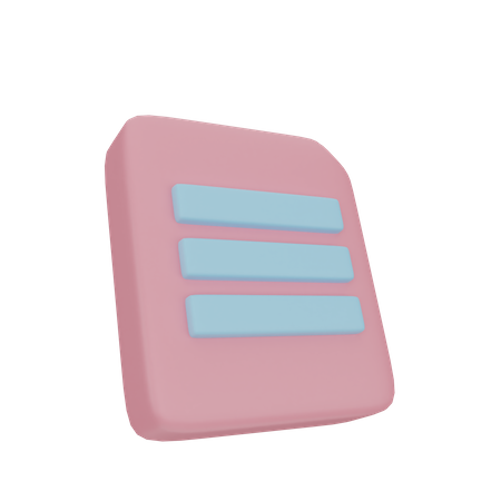 Document  3D Icon