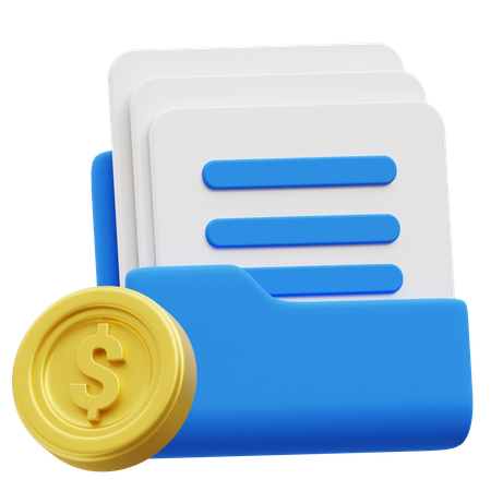 Document  3D Icon