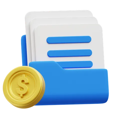 Document  3D Icon
