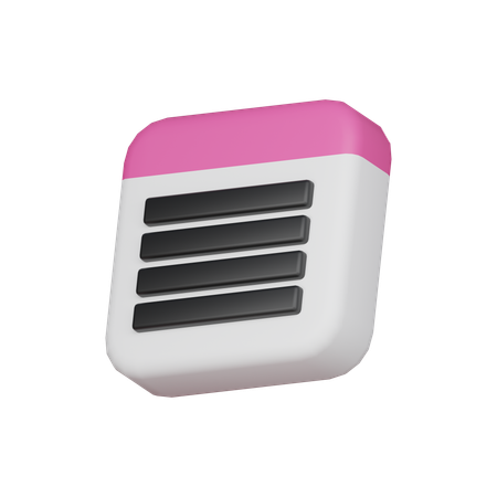 Document  3D Icon