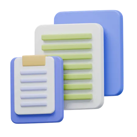 Document  3D Icon