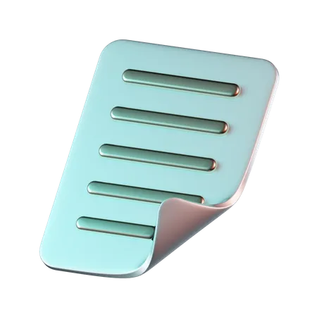 Document  3D Icon