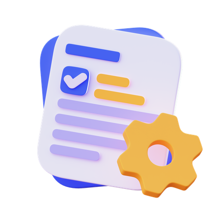 Document  3D Icon