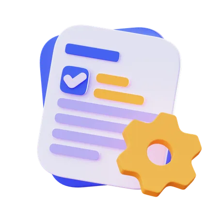 Document  3D Icon