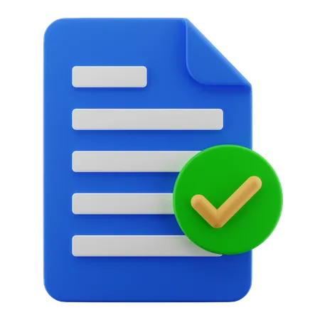 Document  3D Icon