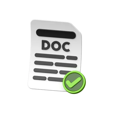 Document  3D Icon