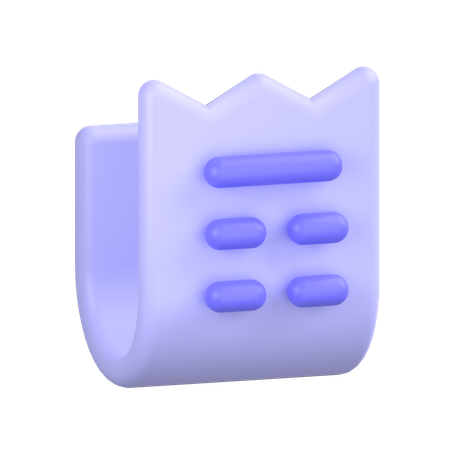 Document  3D Icon