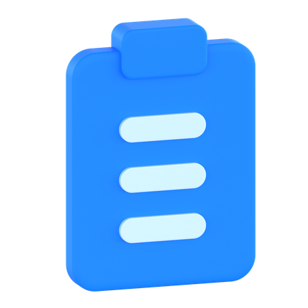 Document  3D Icon