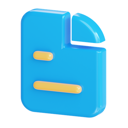 Document  3D Icon
