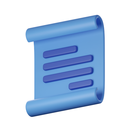 Document  3D Icon