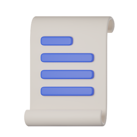 Document  3D Icon
