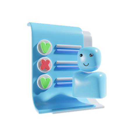Document  3D Icon