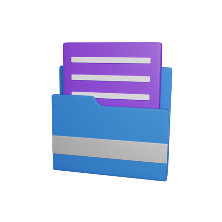 Document  3D Icon