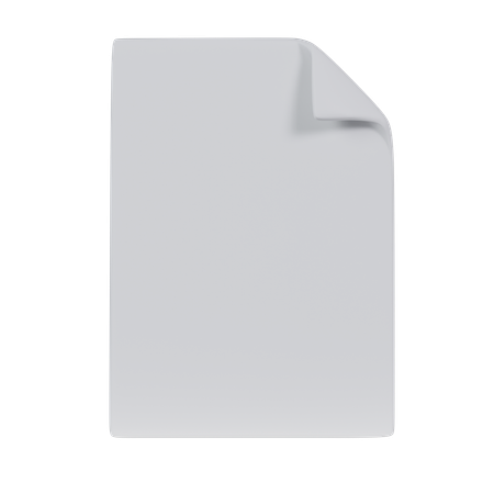 Document  3D Icon