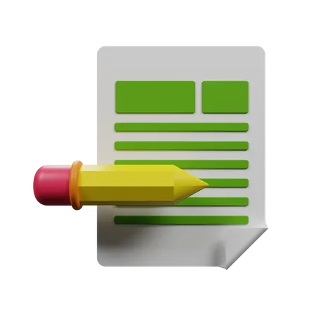 Document Icon 3 D Render Isolated 3D Illustration