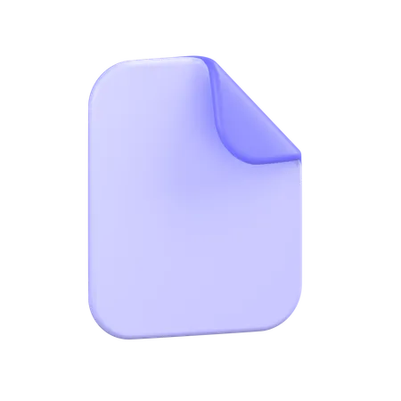 Document 3D Icon