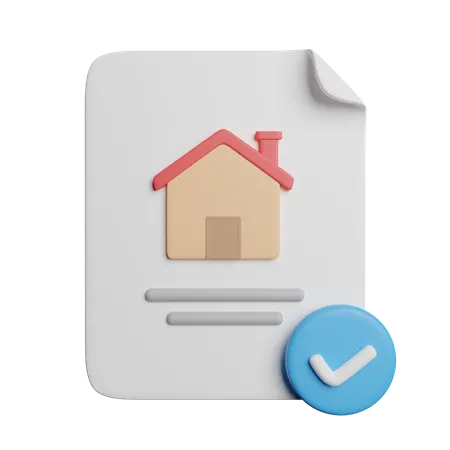 House Document File 3D Icon