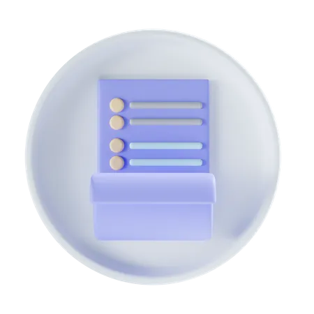 File Back To School Icon 3D Icon