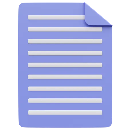 Document User Interface 3 D Illustration 3D Icon