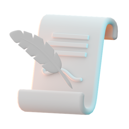 Accord de document  3D Icon