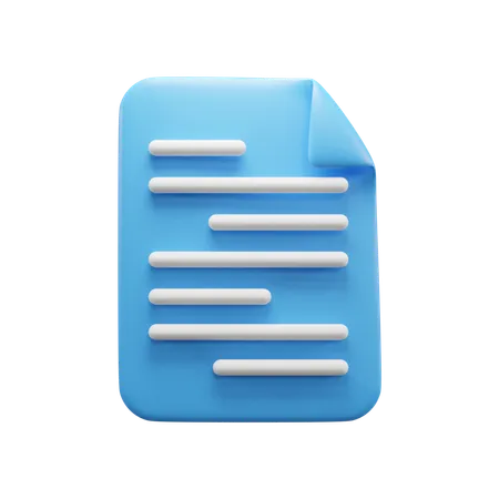 Document commercial  3D Icon