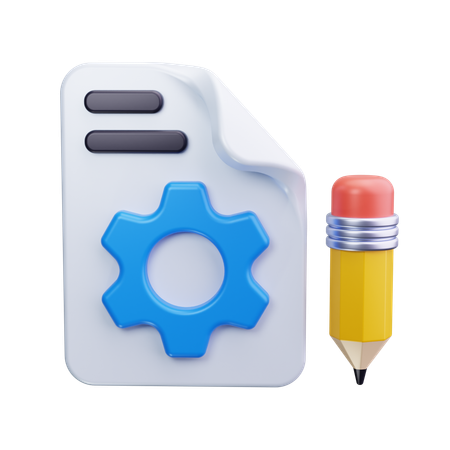 Document commercial  3D Icon