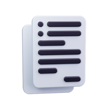 Document commercial  3D Icon