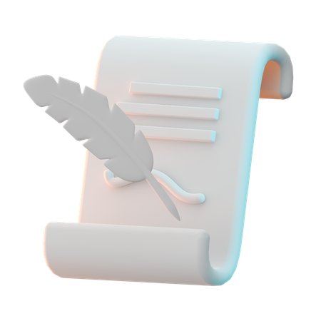 Document Agreement  3D Icon