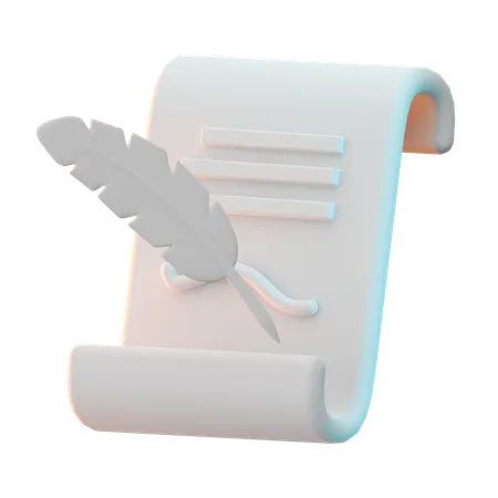 Document Agreement  3D Icon