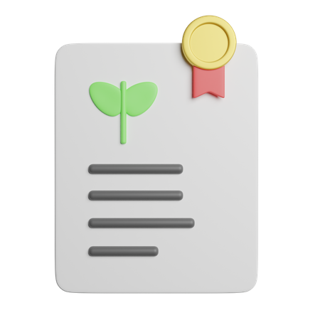 Document agricole  3D Icon