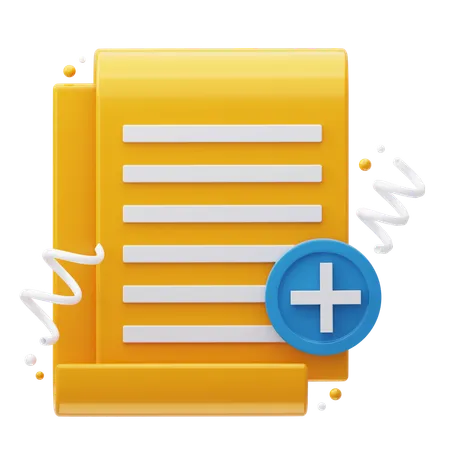 Ajout de document  3D Icon