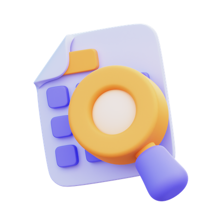 Document Analysis  3D Icon