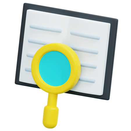 Document Analysis  3D Icon