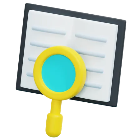 Document Analysis  3D Icon