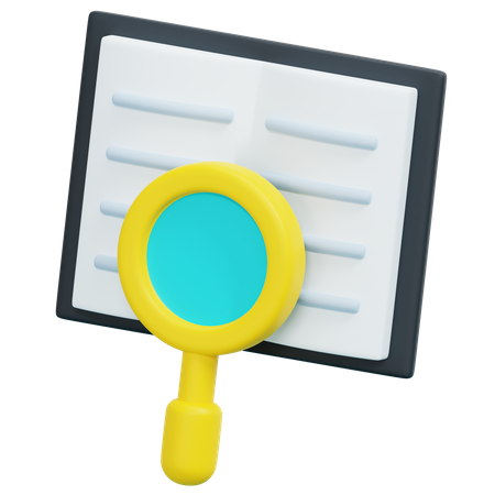 Document Analysis  3D Icon