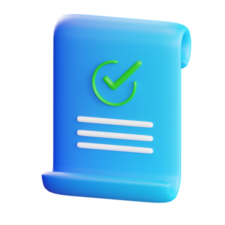 Document approuvé  3D Icon