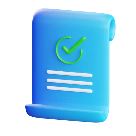 Document approuvé  3D Icon