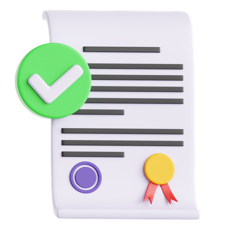 Document approuvé  3D Icon