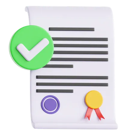 Document approuvé  3D Icon